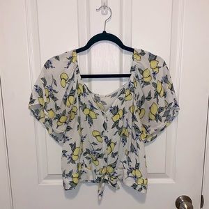 Lemon Patterned Blouse
